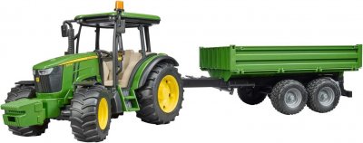 BRUDER Tracteur John Deere avec remorque