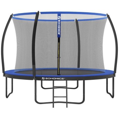 SONGMICS Trampoline avec filet de s&eacute;curit&eacute; bleu et noir 