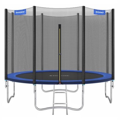 SONGMICS Trampoline avec filet de s&eacute;curit&eacute; de couleur noir et bleu 