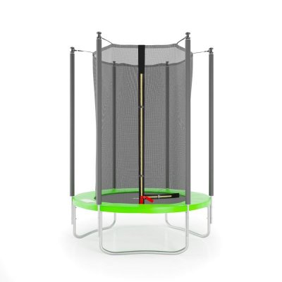 JUMP4FUN Trampoline de jardin cocon &oslash;150 cm- 5ft- filet int&eacute;rieur, matelas de protection