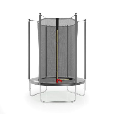 JUMP4FUN Trampoline de jardin Cocon &oslash;150 cm- 5FT- Filet int&eacute;rieur, Matelas de protection Couleur:Noir
