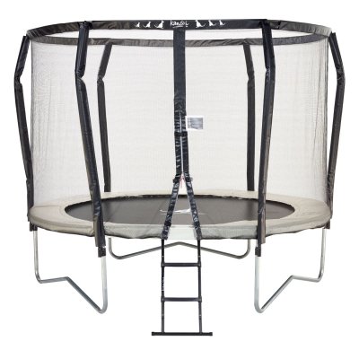 KANGUI Trampoline de jardin rond &Oslash;300cm avec filet de s&eacute;curit&eacute; + &eacute;chelle Fabrication europ&eacute;enne Famili 300