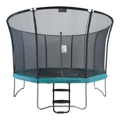 AXI HOUSE Trampoline denver avec filet de s&eacute;curit&eacute; et &eacute;chelle &oslash; 366 cm vert A940.012.91