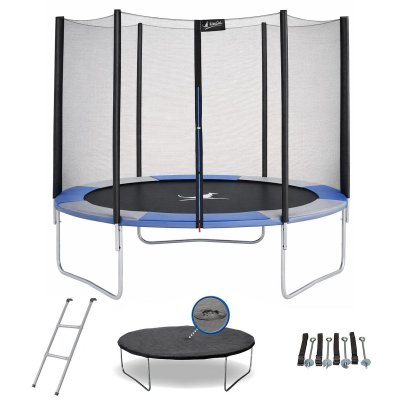 KANGUI Trampoline rond &Oslash;250cm avec filet, &eacute;chelle, b&acirc;che et kit ancrage - RALLI 250 