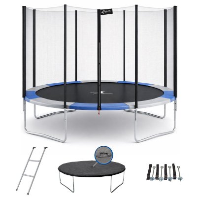 KANGUI Trampoline rond &Oslash;360cm avec filet, &eacute;chelle, b&acirc;che et kit ancrage - RALLI 360 