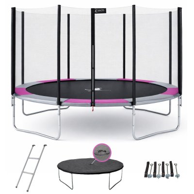 KANGUI Trampoline rond &Oslash;360cm avec filet, &eacute;chelle, b&acirc;che et kit d'ancrage - RALLI 360