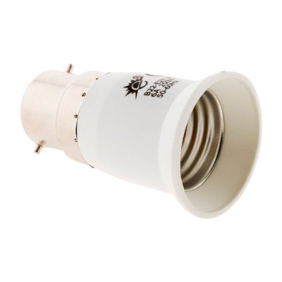 ZENITECH Transformateur/adaptateur de douille m&acirc;le B22 femelle E27 