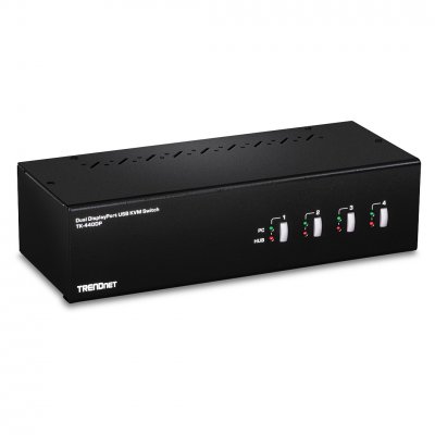 TRENDNET  4-Port Display Port KVM Switch Dual Monitor