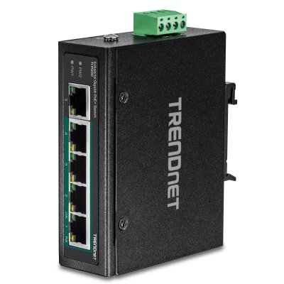 TRENDNET  5-Port Industrial GIGABIT POE+ DIN-Rail Switch Taille Unique