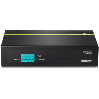 TRENDNET  5 Port Power Over Ethernet 40w Switch Noir