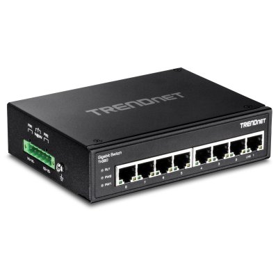 TRENDNET  8-port hardened industrial gigabit switch noir