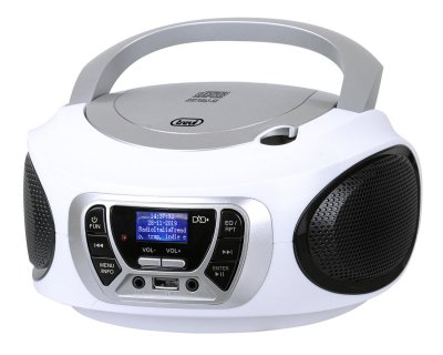 TREVI  CMP 510 Dab Radio Dab/Dab+ avec RDS, USB, AUX-in, Prise Casque, Blanc