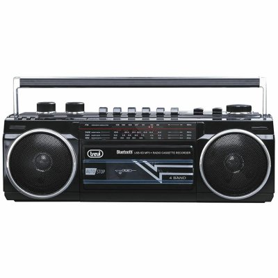 TREVI  RR 501&nbsp;BT st&eacute;r&eacute;o Boombox Portable Bluetooth, USB, SD, MP3, Noir