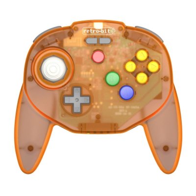 RETRO BIT Tribute 64 2.4GHz Manette sans Fil pour Nintendo 64/Switch/PC/Mac Orange Hawk