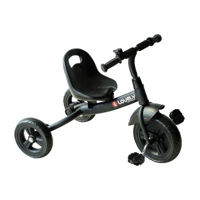 HOMCOM Tricycle enfants multi-&eacute;quip&eacute; noir