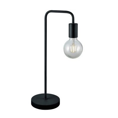 TRIO LIGHTING  Lampe &agrave; poser Diallo sans abat-jour noir mat