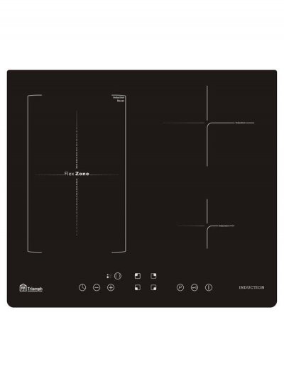 TRIOMPH  Plaque de cuisson induction 2 foyers + Flexizone TRCPI4222B Black
