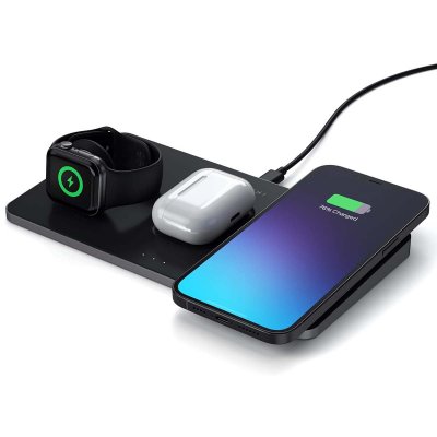 SATECHI Triple station de charge sans fil 