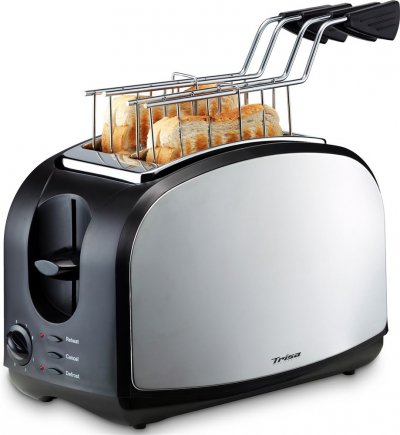 TRISA  Crispy Snack Grille-pain acier inoxydable, noir