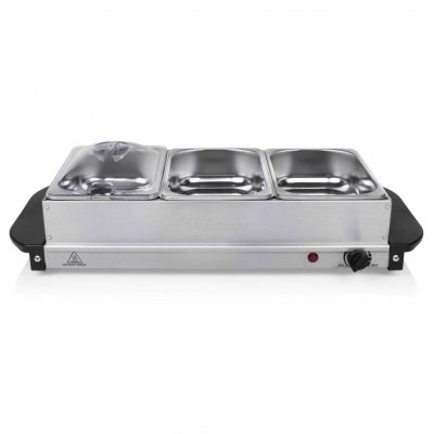 TRISTAR  Chauffe-plat pour buffet 200 W 4,2 L Acier inoxydable Argent&eacute;