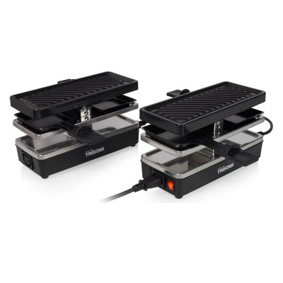 TRISTAR  gril &agrave; raclette 4 personnes ra-2742 800 w 23,8x10,4 cm noir