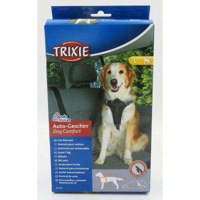 TRIXIE  Dog Protect Safety 25 Mm Harness Noir 65-80 cm