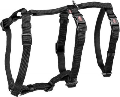 TRIXIE  - Harnais anti-fugue stay l-xl: 75-100 cm/25 mm, noir