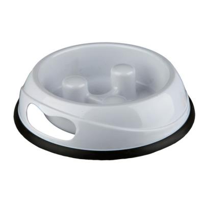 TRIXIE  Plastic Feeder Eat Slowly 20 Cm Bowl Bleu 0.45 L