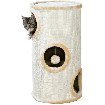 TRIXIE  Samuel Cat Tower Hauteur 70 cm beige avec sisal &agrave; griffer pour chat