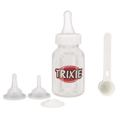 TRIXIE  set biberon - 120 ml - transparent et blanc - pour chien