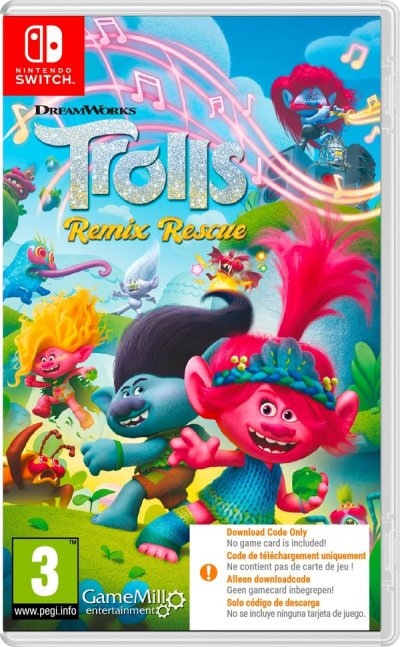 [GAMEMILL] Trolls Remix Rescue Nintendo SWITCH (Code de t&eacute;l&eacute;chargement) - Neuf
