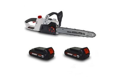 X PERFORMER Tron&ccedil;onneuse 40v (2x20v) xptro40li-2b - double s&eacute;curit&eacute; - graissage auto + 2 batteries 2 ah
