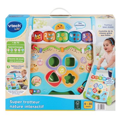 VTECH Trotteur  Baby Super Trotteur Nature Interactif