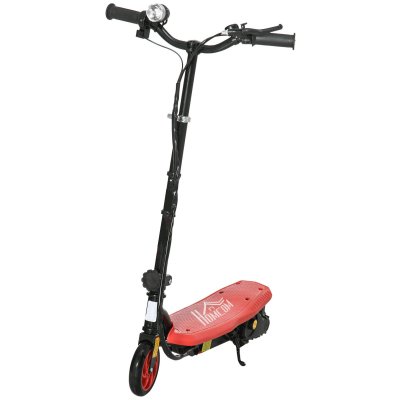 HOMCOM Trottinette &eacute;lectrique 120 W pliable pour enfant 7-14 ans 12 Km/h max. autonomie 10 Km max. rouge 