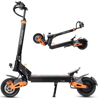 MAXTURN Trottinette &eacute;lectrique  X1 Ultra - 2&times;1100W 48V20.8Ah 10'' Cadre Aluminium E-Scooter - Noir