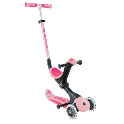 GLOBBER Trottinette &eacute;volutive -  - GO UP DELUXE LIGHT - Rose Pastel