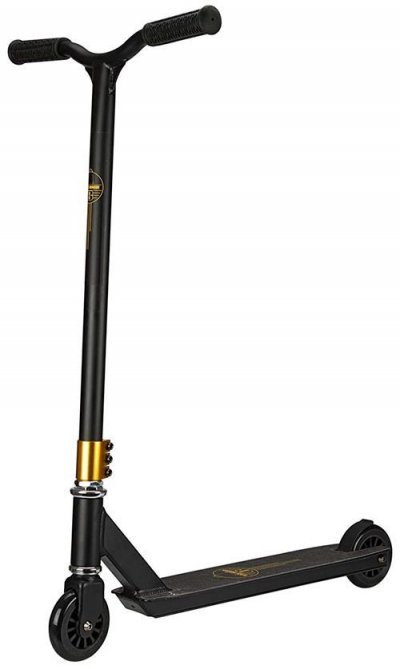 NIJDAM Trottinette freestyle - BLACK DRAGON - Noir et bronze - Enfant