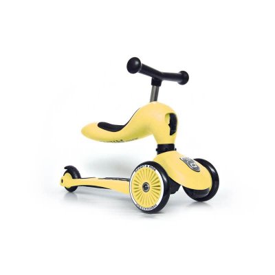 SCOOT & RIDE Trottinette highwaykick 1 premier &acirc;ge 2 en 1 citron scoot and ride