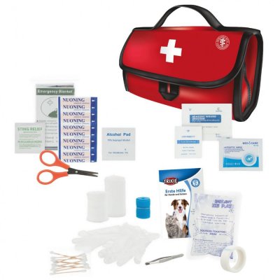 TRIXIE Trousse d'urgence - Set premiers soins Premium pour chiens et chats