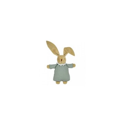 TROUSSELIER  - Lapin Nid d'Ange Doudou - Lin Celadon 20Cm