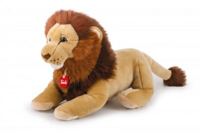 TRUDI , Peluche r&eacute;aliste, toute douce, Lion Narciso M, TUD27542