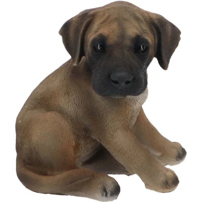 True To Nature - Chiot dogue allemand assis en r&eacute;sine