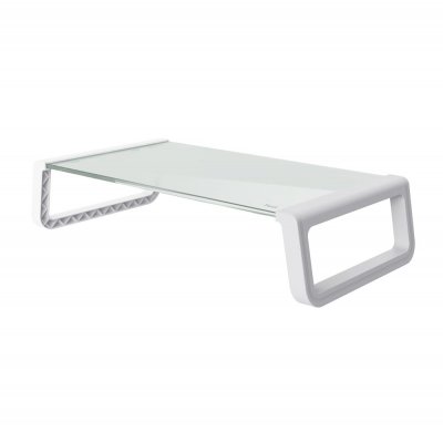 TRUST  25351 support d'&eacute;cran plat pour bureau Transparent, Blanc