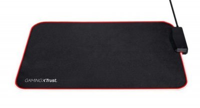 TRUST  Gaming GXT 765 Glide-Flex - Tapis de souris &eacute;clair&eacute; - avec concentrateur de 4 ports USB 