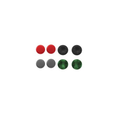 TRUST  GXT 262 Kit de 8 Appui-pouces pour Manette PlayStation 4 - Noir/Rouge/Vert/Gris