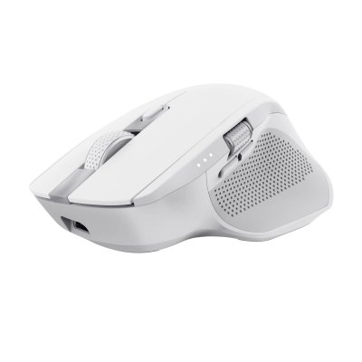 TRUST  OZAA+ MULTI-CONNECT Souris radio optique blanc 6 Boutons 3200 dpi molette int&eacute;gr&eacute;e 