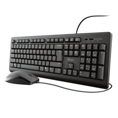 TRUST  Primo teclado Rat&oacute;n incluido USB QWERTY Espa&ntilde;ol Negro