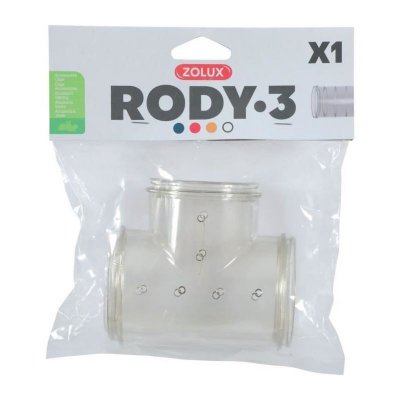 ZOLUX Tube t rody3 gris transp pour rongeur et petit mammif&egrave;re