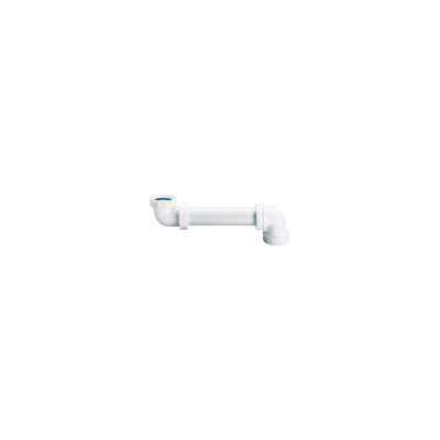NICOLL Tubulure d&eacute;port siphon sortie arri&egrave;re - Filetage 33 x 42 mm - Blanc