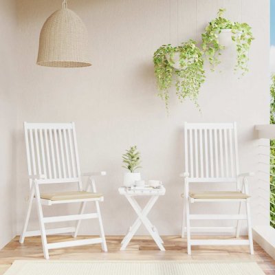 VIDAXL Tuinstoelkussens 2 st 50x50x3 cm oxford stof beige47605 